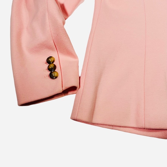 Talbots Petite Aberdeen Cotton Blend Pink Blazer - Picture 11 of 14